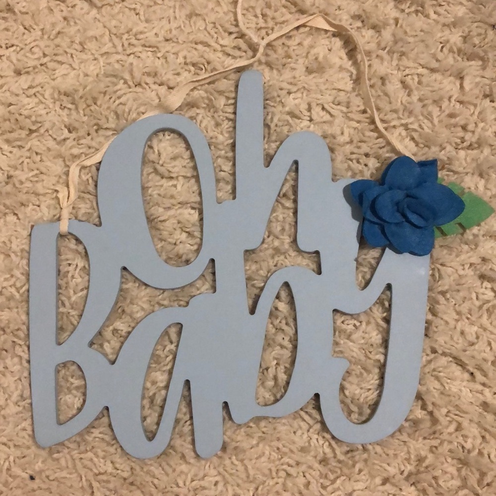 Baby shower wall decor